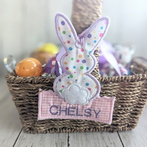 Easter Basket Name Tag, Easter Baskets Tag, Personalized Easter Tag, Easter Decorations, Easter bunny tag