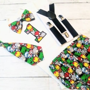 Avengers First Birthday Outfit Super Hero cake outfit