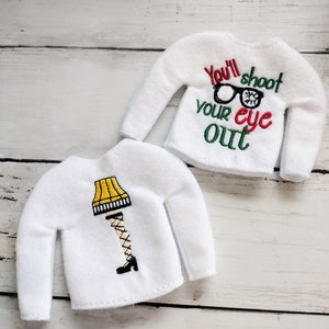 A Christmas Story Elf Sweater Holiday Christmas Elf sweater, Holiday sweater, Elf prop, Elf clothes, Elf dress up