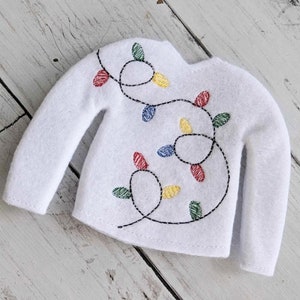 Holiday Christmas Elf sweater, Holiday lights sweater, Elf prop, Elf clothes, Elf dress up