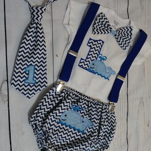 Whale First Birthday Outfit Whale smash cake outfit