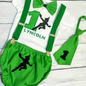 Peter Pan First Birthday Outfit Peter Pan smash cake outfit