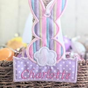 Easter Basket Name Tag, Easter Baskets Tag, Personalized Easter Tag, Easter Decorations, Easter bunny tag