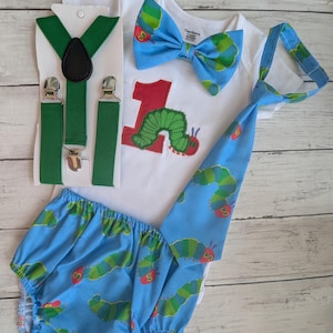 Hungry Caterpillar First Birthday Outfit Hungry Caterpillar smash cake outfit