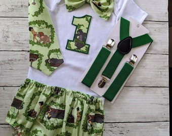 Jungle Book First Birthday Outfit jungle Book smash cake outfit