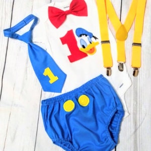 Donald Duck First Birthday Outfit Donald Duck cake outfit