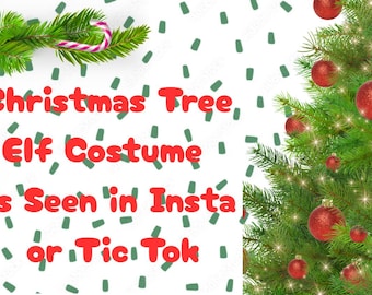 Tree elf costume, Elf sweater, Holiday elf sweater, Elf prop, Elf clothes, Elf dress up,