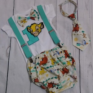 Simba Lion King First Birthday Outfit Lion King Simba smash cake outfit