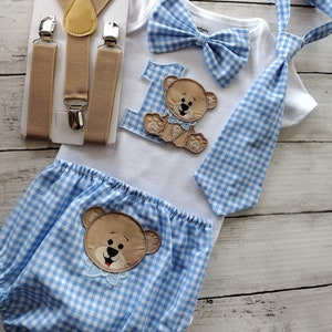 Teddy Bear First Birthday Outfit Teddy Bear cake smash outfit