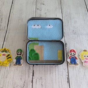 Super Mario Pocket Playset, Tin Playset, Pretend Play, Quite Time Play ...