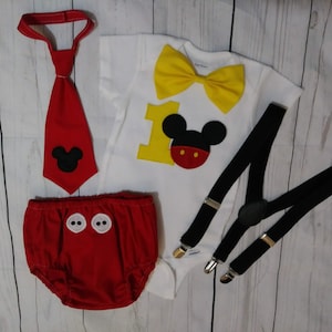 Mickey First Birthday Outfit Mickey smash cake outfit