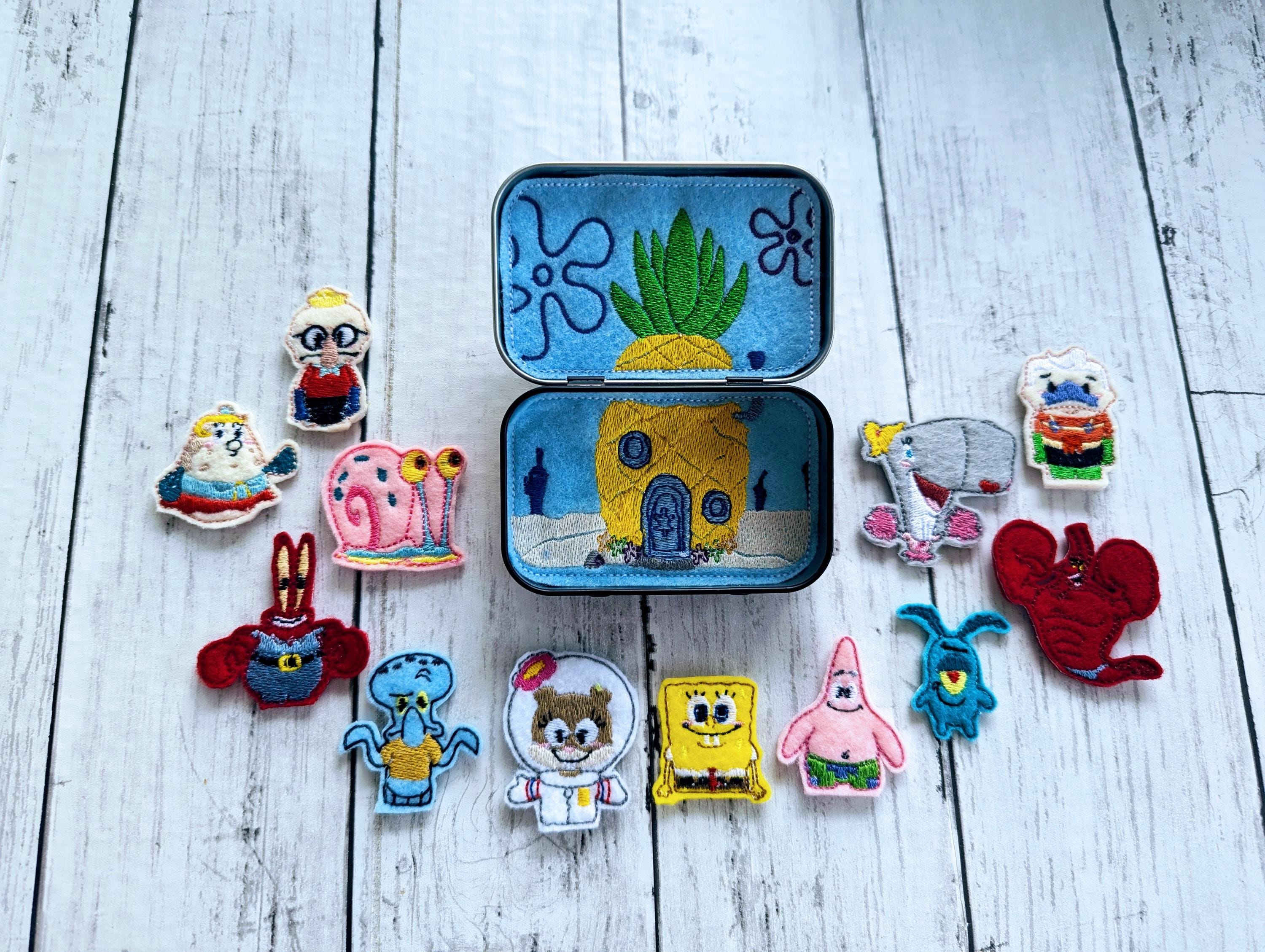 Sponge Pocket Playset, Tin playset, pretend play, quite time play,