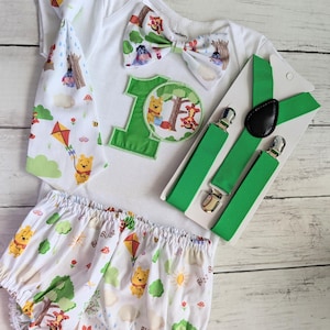 Winnie the Pooh First Birthday Outfit Winnie the Pooh smash cake outfit