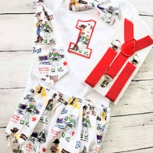 Toy Story First Birthday Outfit Toy Story cake smash outfit