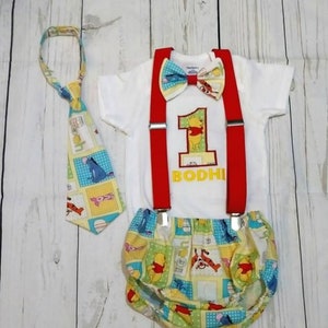 Winnie the Pooh First Birthday Outfit Winnie the Pooh smash cake outfit
