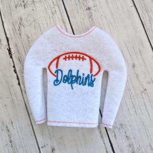 Miami Football Elf sweater, Football elf sweater, Elf prop, Elf clothes, Elf dress up