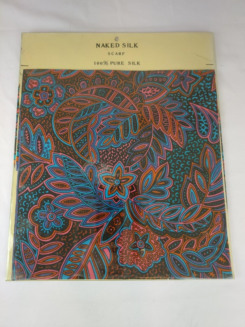 Naked Silk Y2K Deadstock Paisley Anthropologie 100% Seidenschal Bild 1