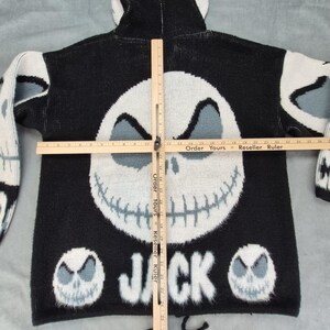 Tejidos Ruminahui Jack Skellington Vintage Y2k Grunge Goth Sweater Hoodie M image 7