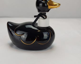 Zeepdispenser eend zwart en goud van Buttercup Farms, Inc.