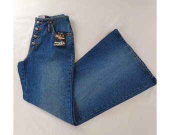 Vintage Flare Y2k 90&#39;s Kendrick Watch L.A. Button Fly Jeans 7/8