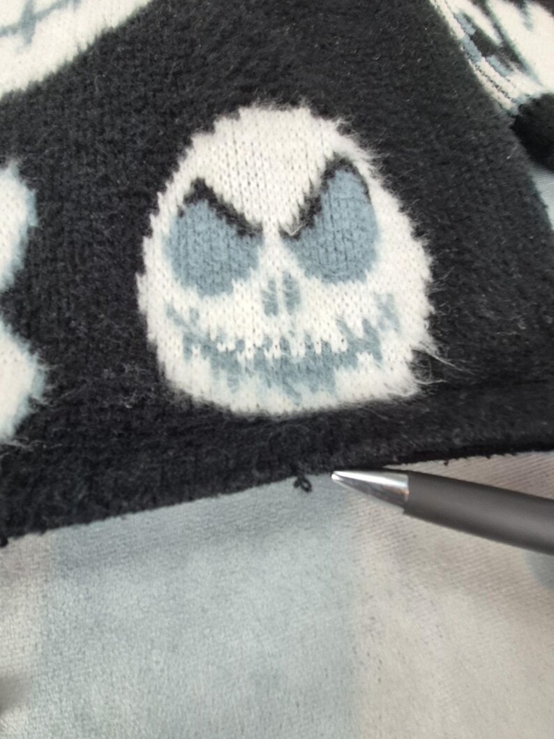 Tejidos Ruminahui Jack Skellington Vintage Y2k Grunge Goth Sweater Hoodie M image 5