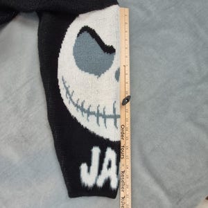 Tejidos Ruminahui Jack Skellington Vintage Y2k Grunge Goth Sweater Hoodie M image 8