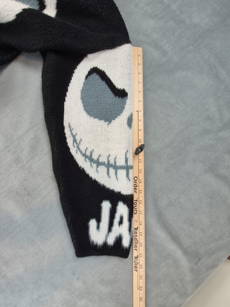 Tejidos Ruminahui Jack Skellington Vintage Y2k Grunge Goth Sweater Hoodie M image 8
