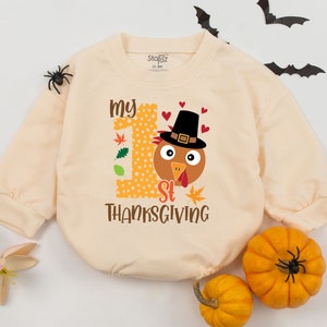 Boy 1st THANKSGIVING OUTFIT, My First Thanksgiving Baby Boy Outfit, Baby Boys First Turkey Day, Turkey Outfit, Boy Holiday Bodysuit