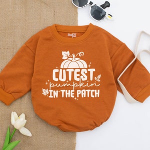 Pumpkin Romper, Pumpkin in the Patch Clothes, Hello Pumpkin Baby Bodysuit, Pumpkin Romper, Coming Home Outfit Fall, Newborn Clothes,Jumpsuit