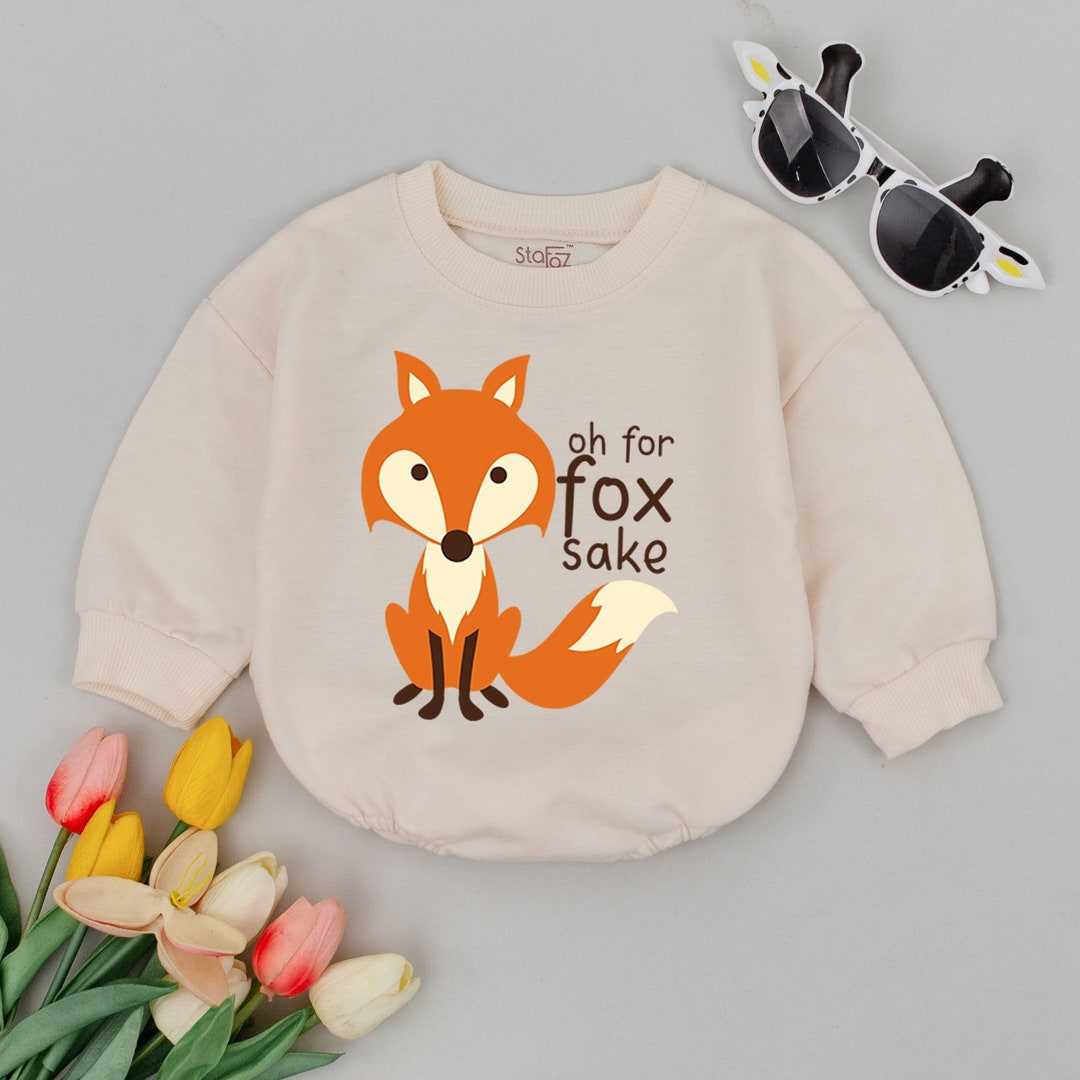 Oh for Fox Sake Baby Bodysuit, Fox Baby Romper, Funny Baby Bodysuit ...