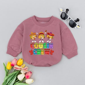 Cousin Crew Squad Taco Cinco De Mayo Baby Romper, Fiesta First Cinco De Mayo Baby Clothes, Cake Smash Outfit, Mexican Baby Bodysuit, Tacos