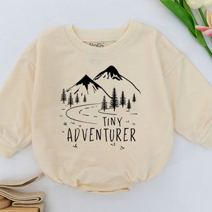 Tiny Adventurer Baby Romper, Adventure Baby Outfit, Forest Clothes, Travel Baby Gift, Adventure Bodysuit, Woodland Camping Hiking Explore