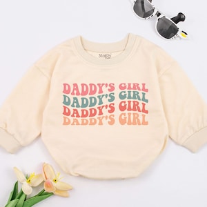 Daddy&#39;s Girl Baby Romper, Retro Daddy&#39;s Girl Romper, Daddy Daughter Baby Clothes, Father&#39;s Day Gift, Daddy&#39;s Girl Outfit, Newborn for Girls