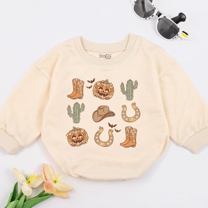 Howdy Pumpkin Cowboy Baby Romper, Western Pumpkin Baby Bodysuit, Cowboy Baby outfit, 1st Halloween, Fall Baby Clothes, Baby Shower