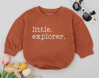Little Explorer Baby Romper, Gender Neutral, Adventure Outfit, Adventure Awaits Oversized Clothes, Summer Outfit, First Trip Baby Bodysuit