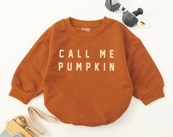Call Me Pumpkin Romper, Short Sleeve Baby Romper, Pumpkin Baby Shower, Little Pumpkin, Fall Baby Clothes, Halloween Baby Outfit