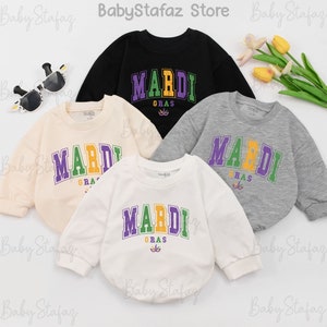 Mardi Gras baby Outfit, Mardi Gras baby Romper, Girls Mardi Gras Apparel, mardi gras parade, Baby Shower, 1st mardi gras baby clothes