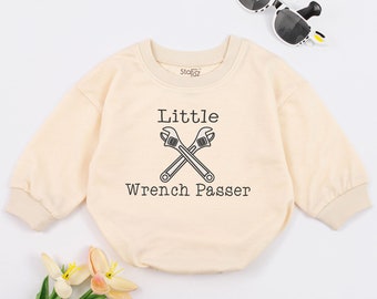 Little Wrench Passer Baby Romper, Mechanic Baby Gift, Daddy's Mechanic Baby Clothes, Racing Baby Outfit, Check Engine Baby Bodysuit