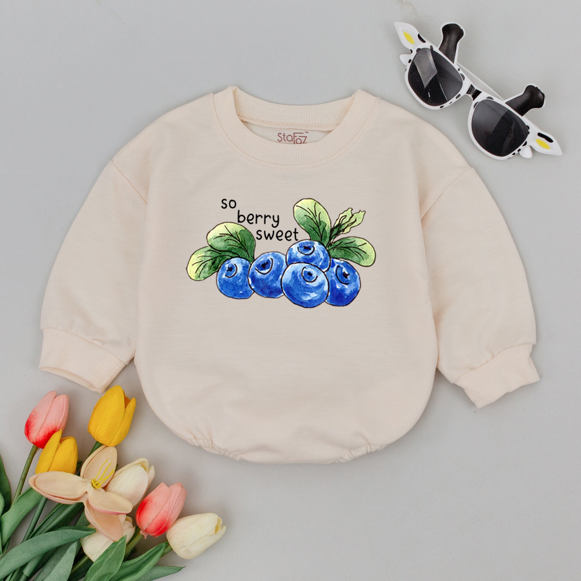 【美品】 Baby Sweet Berry So Bodysuit, Fruit Romper, Baby Blueberry 抱っこひも・スリング