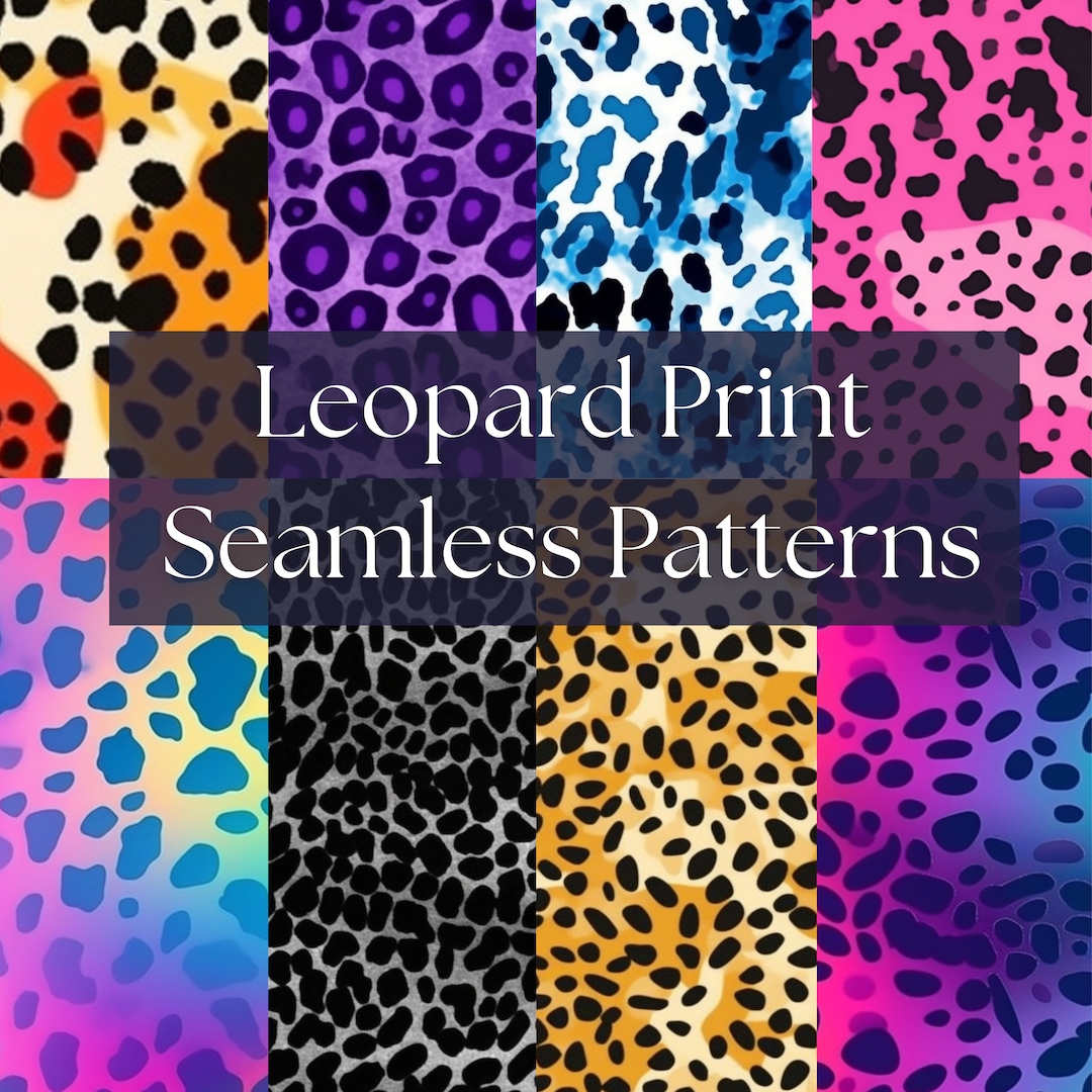Seamless Leopard Print Patterns, Leopard Print PNG, Leopard Print
