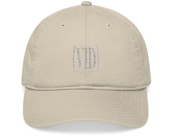 Embroidered Organic Cotton Baseball Cap, Eco-Friendly Dad Hat