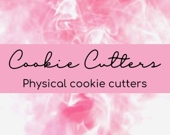 Custom Cookie Cutters, custom cookie cutter impression, custom fondant cutter