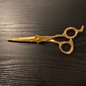 6.5”inch Titanium Stainless Steel Barber Hair Cutting Grooming Trimming Scissors