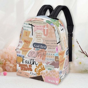 Christian Canvas Backpack: God Is Good, Faith Bag - Back to School Gift