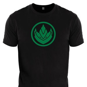 Camiseta variante con moneda del dragón de Green Ranger de MMPR, ajuste premium para hombre