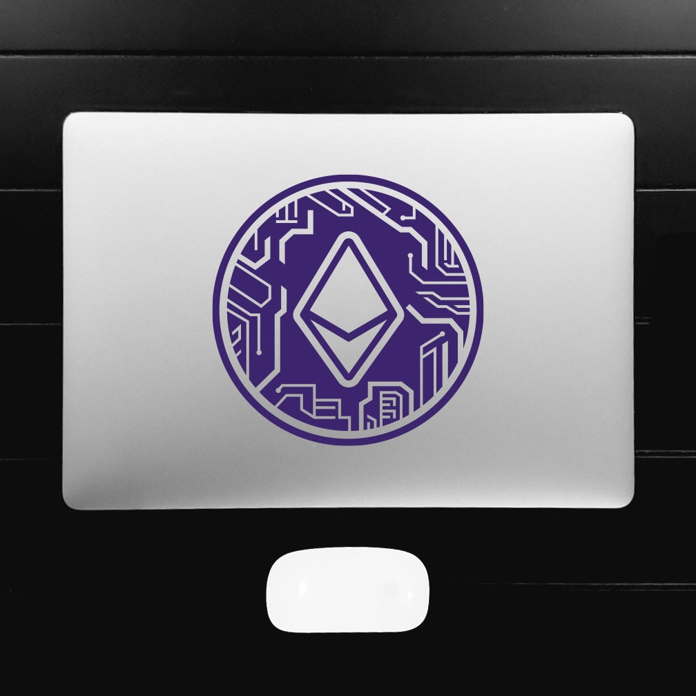Ethereum Crypto Circuit Coin Decal, Weatherproof, Gloss and Specialty  Colors - Etsy