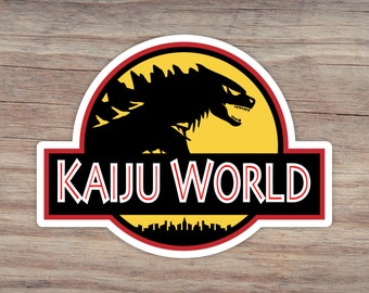 Kaiju World Giant Monsters Sticker Weatherproof Sticker (Gloss Finish)