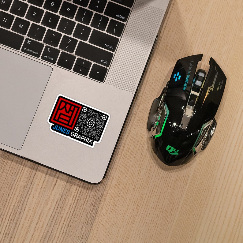 Instagram QR Code With Logo Weatherproof Laminated Vinyl Etsy