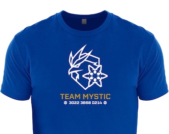 PoGo Team Mystic Articuno Re-Imagined Personalized Trainer Code T-Shirt, Mens Premium Fit