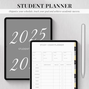 2025-2026 Student Digital Planner: Academic Study Organizer (PDF Download)